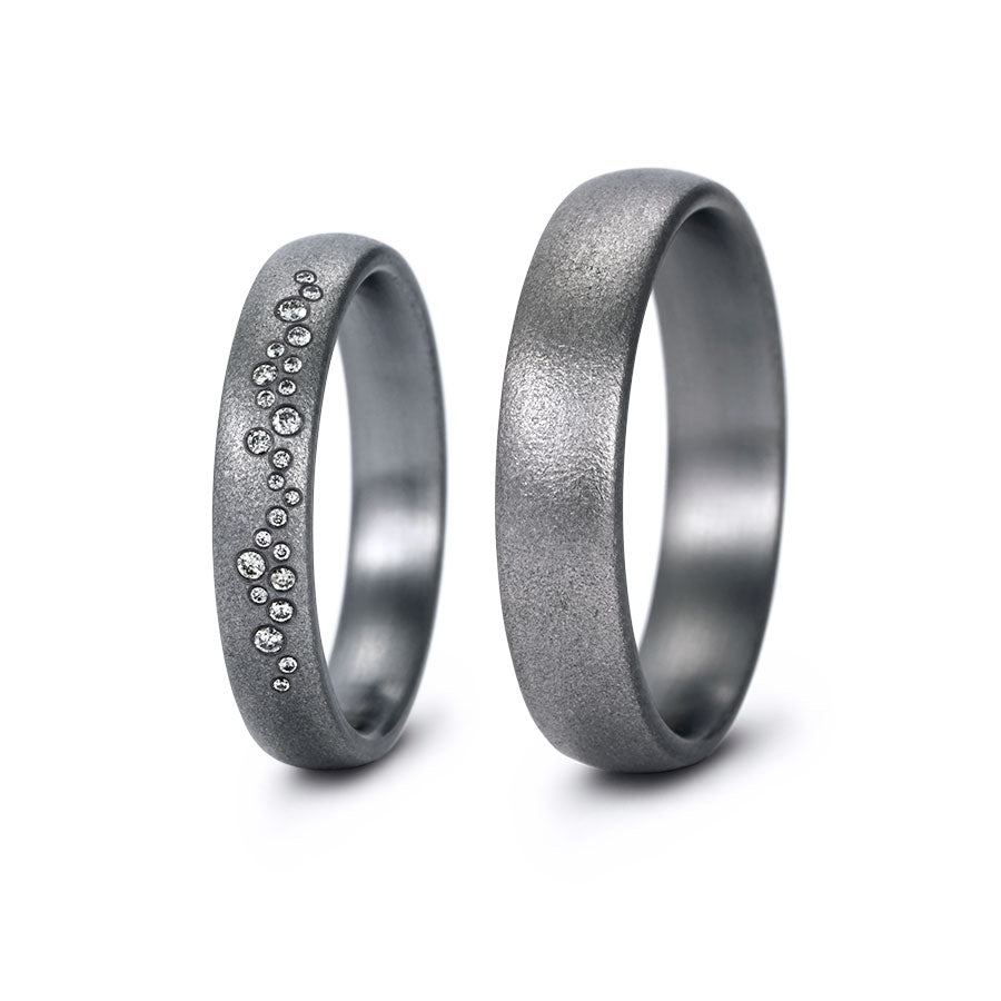 Tantal Eheringe P1 4+5 mm 24 Brill. 0.075ct.