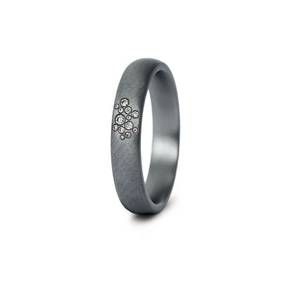 Tantal Eheringe P1 4+5 mm Schrägmatt