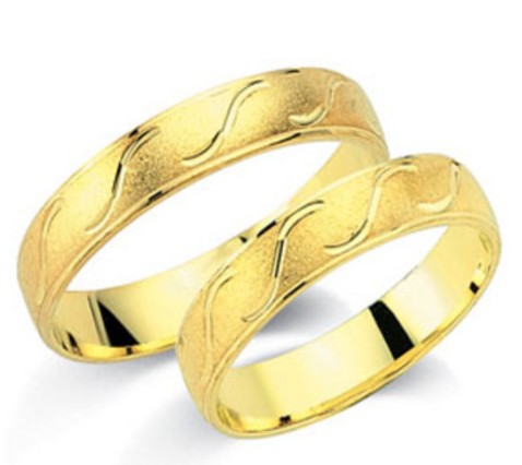 Schwarz Trauringe/Eheringe Crazy Love Gelbgold SW582