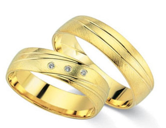 Schwarz Trauringe/Eheringe Crazy Love Gelbgold SW585