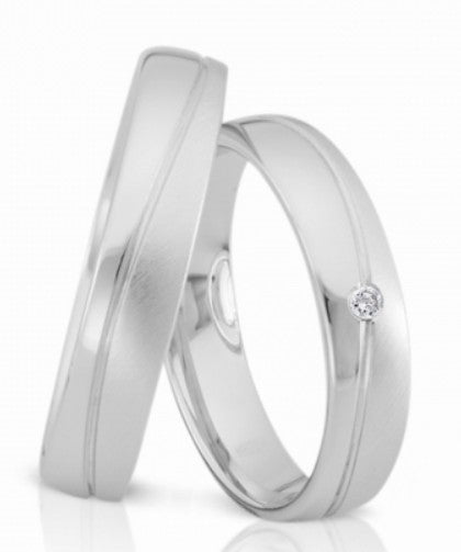 Herzog Trauringe/Eheringe Weißgold 4136