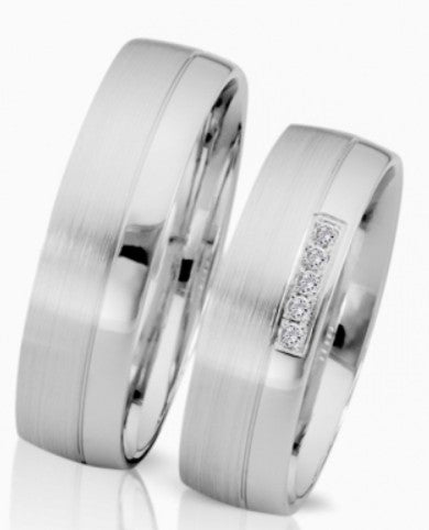 Herzog Trauringe/Eheringe Weißgold 4138