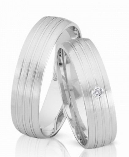 Herzog Trauringe/Eheringe Weißgold 4140