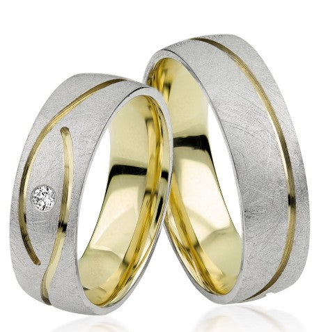 Simon & Söhne Trauringe/Eheringe Basic Bicolor S 122