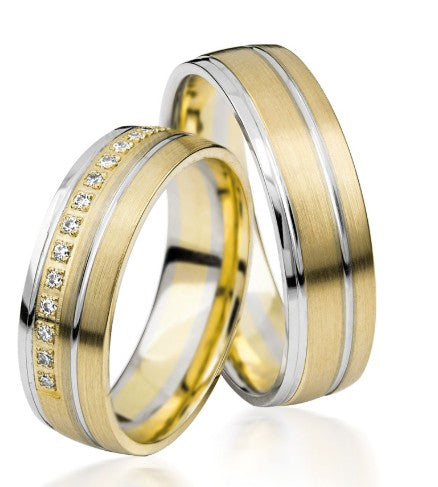 Simon & Söhne Trauringe/Eheringe Basic Bicolor S 132