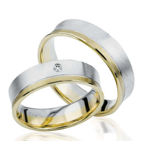 Simon & Söhne Trauringe/Eheringe AU 9 Bicolor S 922