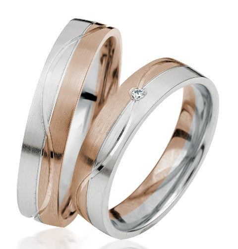 Simon & Söhne Trauringe/Eheringe AU 9 Bicolor S 927