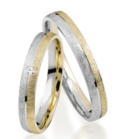 Simon & Söhne Trauringe/Eheringe Slim Bicolor S 153