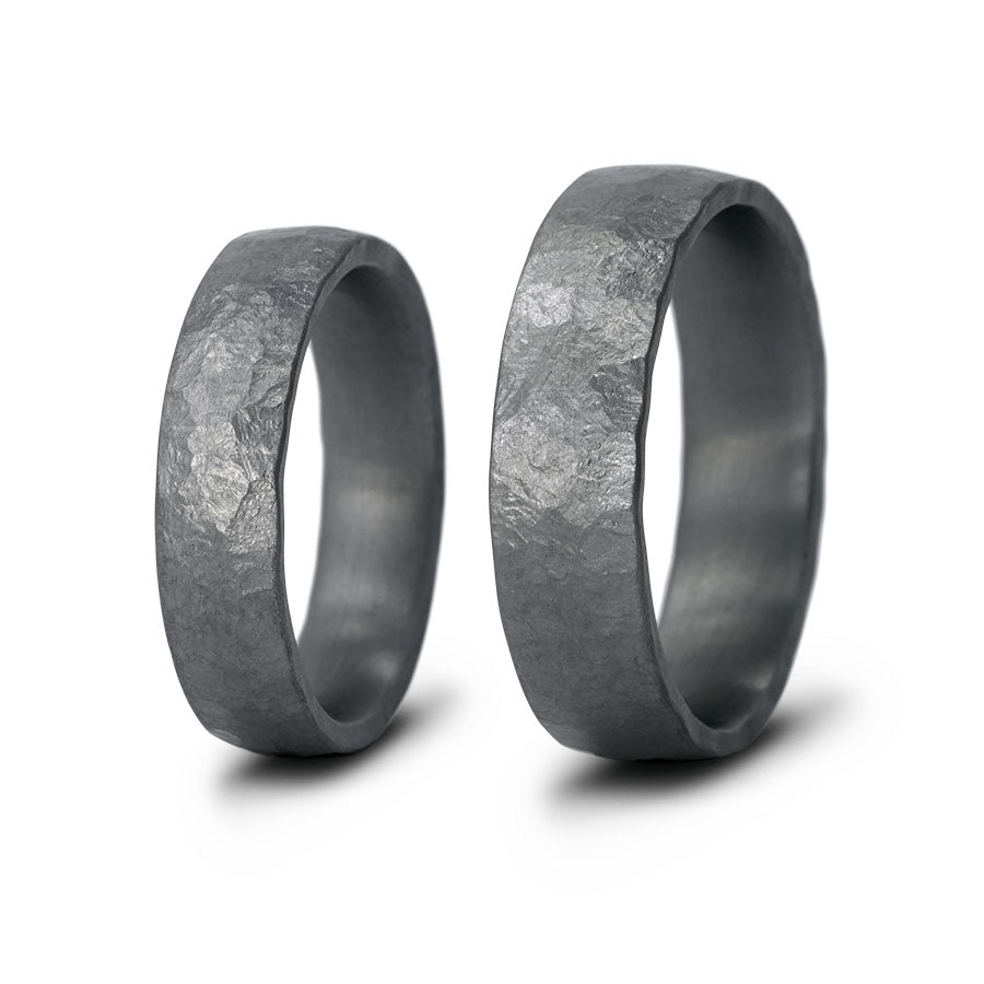 Tantal Trauringe 5+6 mm Stein
