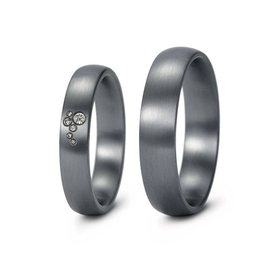 Tantal Eheringe P1 4+5 mm 6 Brill. 0.023ct.