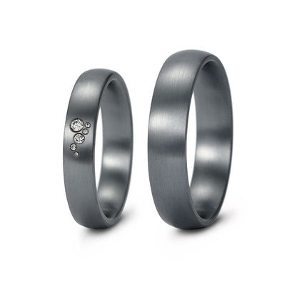 Tantal Eheringe P1 4+5 mm 6 Brill. 0.045ct.