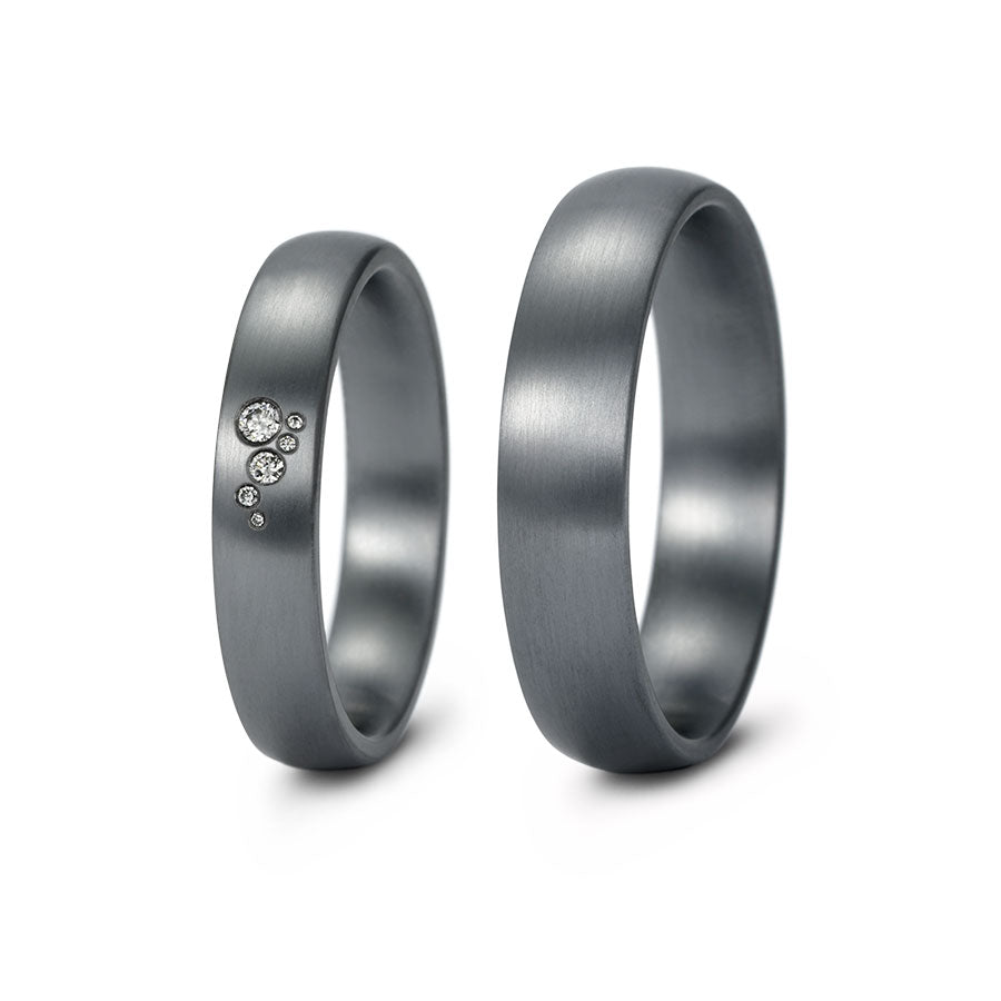 Produktbild: Tantal Eheringe P1 4+5 mm 6 Brill. 0.045ct.
