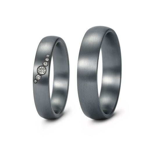Tantal Eheringe P1 4+5 mm 6 Brill. 0.032ct.
