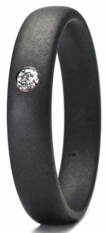 TANTALUM MAGIC Tantal Ring Matt P1 1x0,033ct.