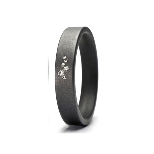 TANTALUM MAGIC Tantal Ring Fein-matt P2 6x0,017 ct.