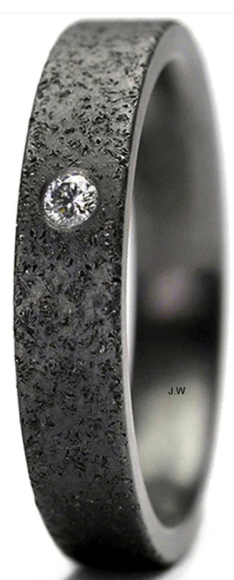 TANTALUM MAGIC Tantal Ring Sand P2 1x0,033ct.
