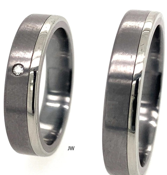 Tantalum Magic Trauringe Tantal/Platin600  31213-30213