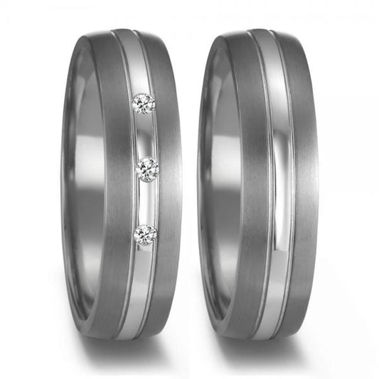 Teno Eheringe Tantal/Platin 596064-596063