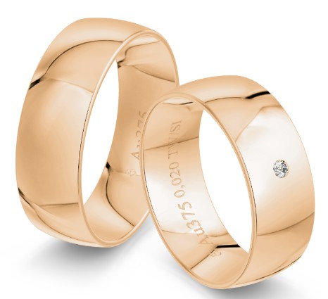 Hochzeitstrauringe Eheringe Klassik 7.0 mm