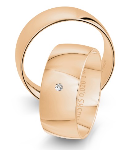 Hochzeitstrauringe Eheringe Klassik 8.0 mm