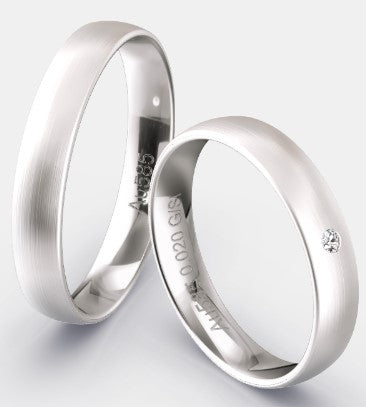 Hochzeitstrauringe  Klassik 4.0 mm