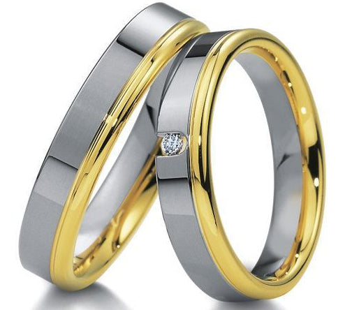 Breuning Bicolor Trauringe - 48-04055-48-04056
