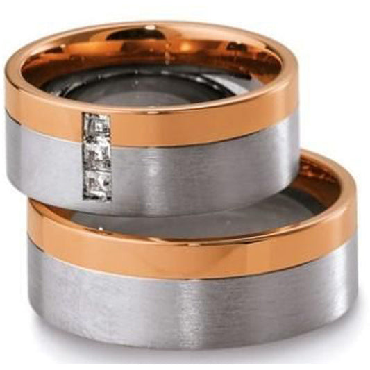 Breuning Bicolor Trauringe/Eheringe - 48-04173-48-04174