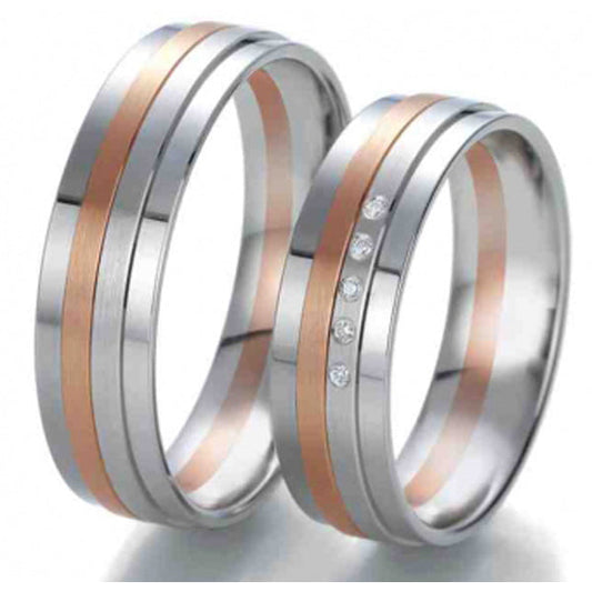 Breuning Trauringe Black and White 48/06339- 48/06340