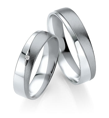 Breuning Trauringe/Eheringe Smart-Line Moonlight  48/07163-48/07164