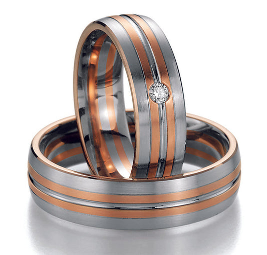 Nowotny Collection Ruesch Eheringe/Trauringe Bicolor 02/40430/060-02/40440/060