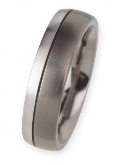 Ernstes Design Trauringe/Eheringe Paar R87-R88 Platin/Titan