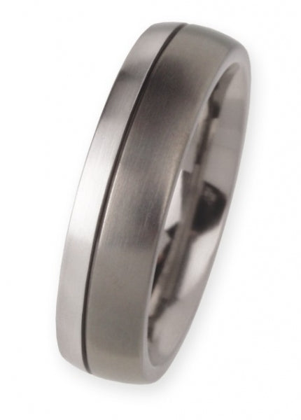 Ernstes Design Eheringe Paar R87-R88 Platin/Titan