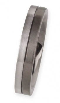 Ernstes Design Eheringe Paar R91-R92 Platin/Titan