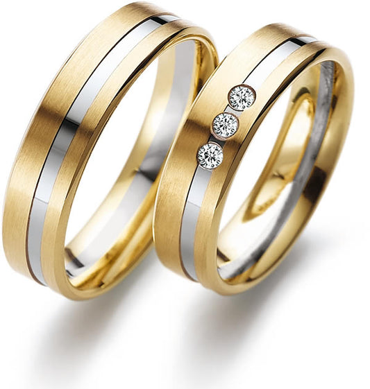 Gerstner Bicolor Trauringe/Eheringe - 4/20134/5.5
