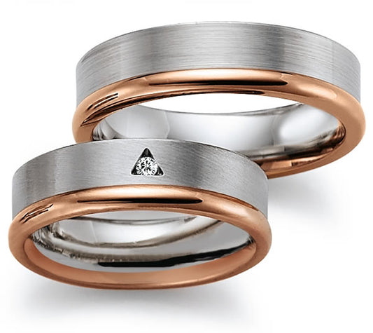 Gerstner Bicolor Trauringe/Eheringe - 4/20318/6