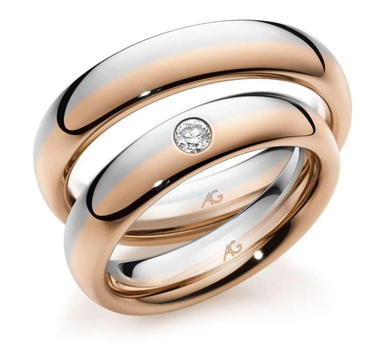 Gerstner Eheringe/Trauringe Bicolor 28833/5-4/28833/5