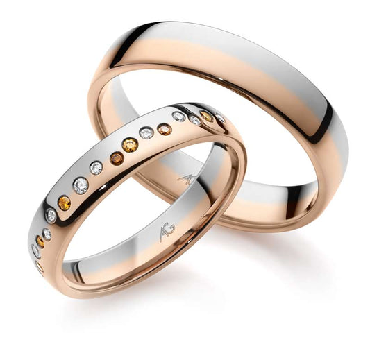 Gerstner Eheringe Bicolor 28831/5-4/28831/4*17b0.11