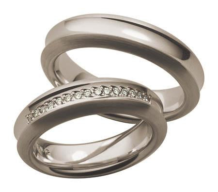 Gerstner Weißgold Trauringe-Eheringe 26963/6 - 4/26963/6