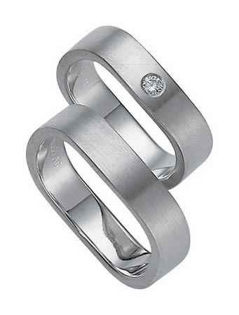 Gerstner Weißgold Trauringe/Eheringe- 4/27003-5