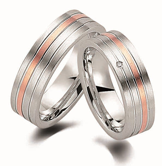 Produktbild: Cilor Platora GS02 Silber/Gold585 Eheringe