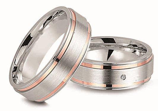 Produktbild: Cilor Platora GS06 Silber/Gold585 Eheringe