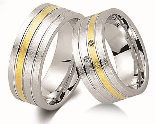 Produktbild: Cilor Platora GS12 Silber/Gold585 Eheringe