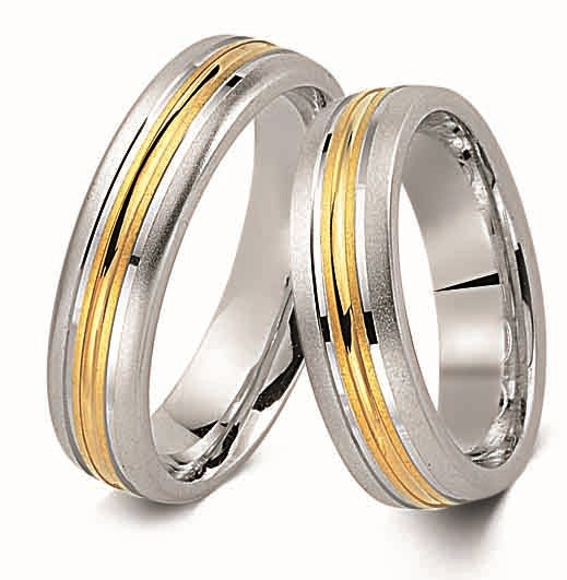 Produktbild: Cilor Platora GS04 Silber/Gold585 Eheringe