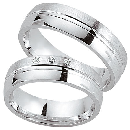 Hochzeitstrauringe, Eheringe/Trauringe, Prata, HT 037