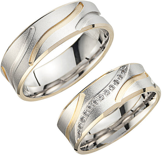 Cilor Trauringe/Eheringe Perfect Love Bicolor HR 208A