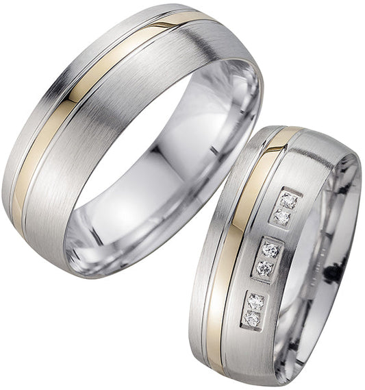 Cilor Trauringe/Eheringe Perfect Love Bicolor HR 238A