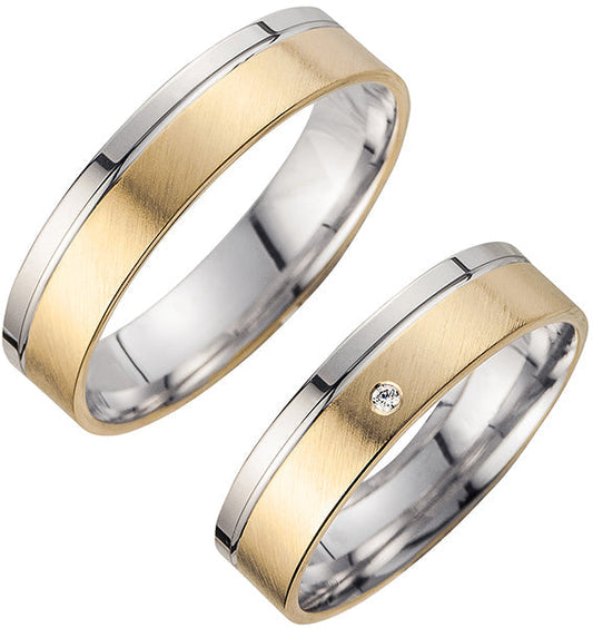 Cilor Trauringe/Eheringe Perfect Love Bicolor HR 242A