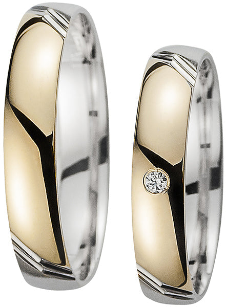 Cilor Trauringe/Eheringe Perfect Love Bicolor HR 250A