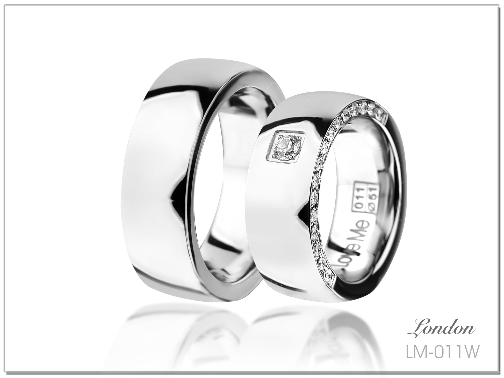 Produktbild: love me me forever Collection Trauringe London LS-011W