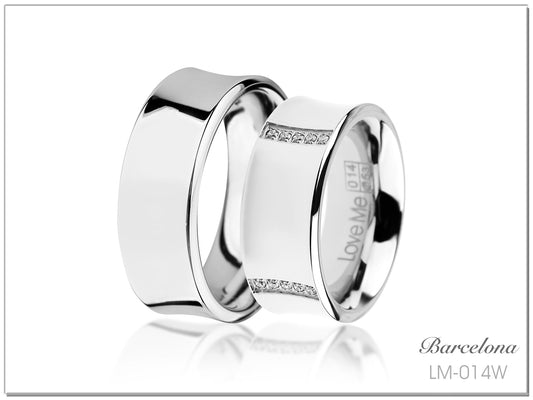 Produktbild: love me steel collection Trauringe Barcelona LS-014/W